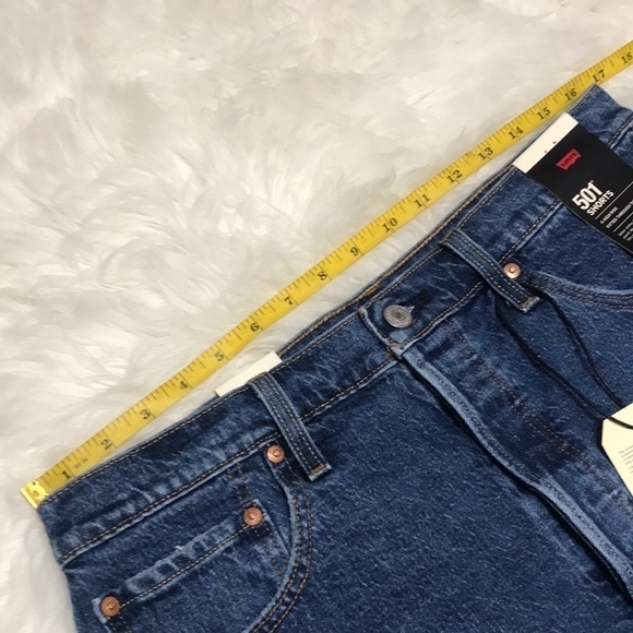 Nwt Levi 501 High Rise Denim Shorts Size 33 - Picture 6 of 16
